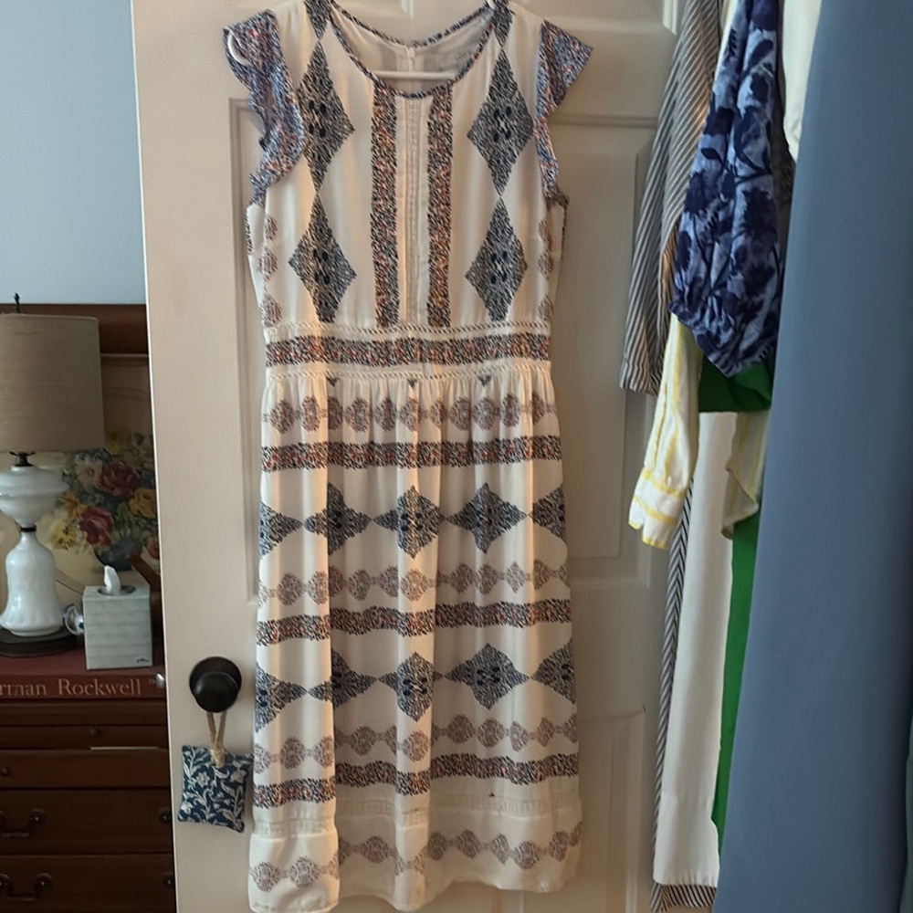 LOFT Flutter Sleeve Dress with delicate details